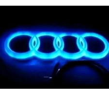 Für Audi A3 A4 A5 A6 Kühlergrill LED Emblem Ringe Logo Abzeichen Vorne18.2x5.8cm