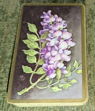 Vintage Purple Lilac Flowers Congress 606 Playing Cards Deck