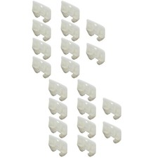 20 pcs  Plastic Drawer Track Guides Slides Replacement Furniture Parts (White)