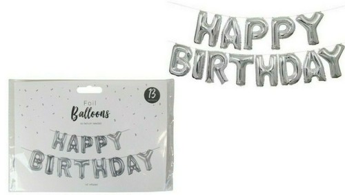 Happy Birthday Foil Reusable Balloon Self Inflating Banner Kids Adult PartyDecor - Picture 11 of 17