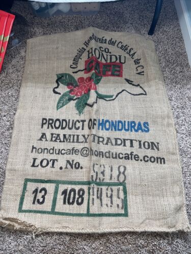 Sac de jute Hondu Cafe produit du Honduras tradition familiale - Photo 1 sur 5