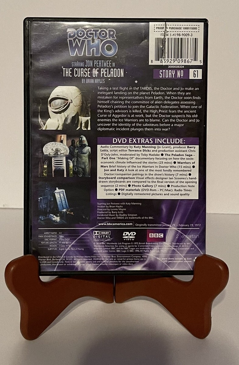 Doctor Who - The Curse of Peladon (DVD, 2010) 883929098675| eBay