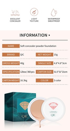 High Coverage Concealer Cover Anti Augenringe Sommersprossen Langanhaltend Wasserdicht F - Bild 8 von 27