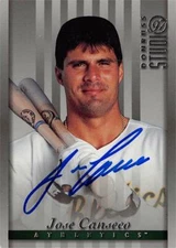 Jose Canseco autographed Baseball Card Oakland Athletics 1997 Donruss Studio #35