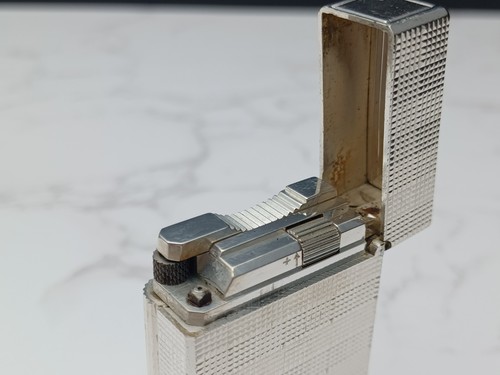 S.T. DUPONT Line 1 BR -L1 BR- Gas Lighter -Large Model -Silver Plated -AM03-1764 - Picture 17 of 24