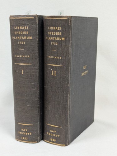 Linnaei Species Plantarum 1753 Ray Society Facsimile ~ Complete Two Volume Set - Picture 3 of 14
