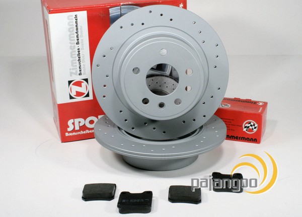 Zimmermann Sport Bremsen Set Ø 290 Mm Hinten FüR Mercedes C-Klasse W203 W202-image