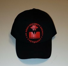 ASA, Army Security Agency Veterans Spooks Spies Adjustable Cap 1 Size Fits All
