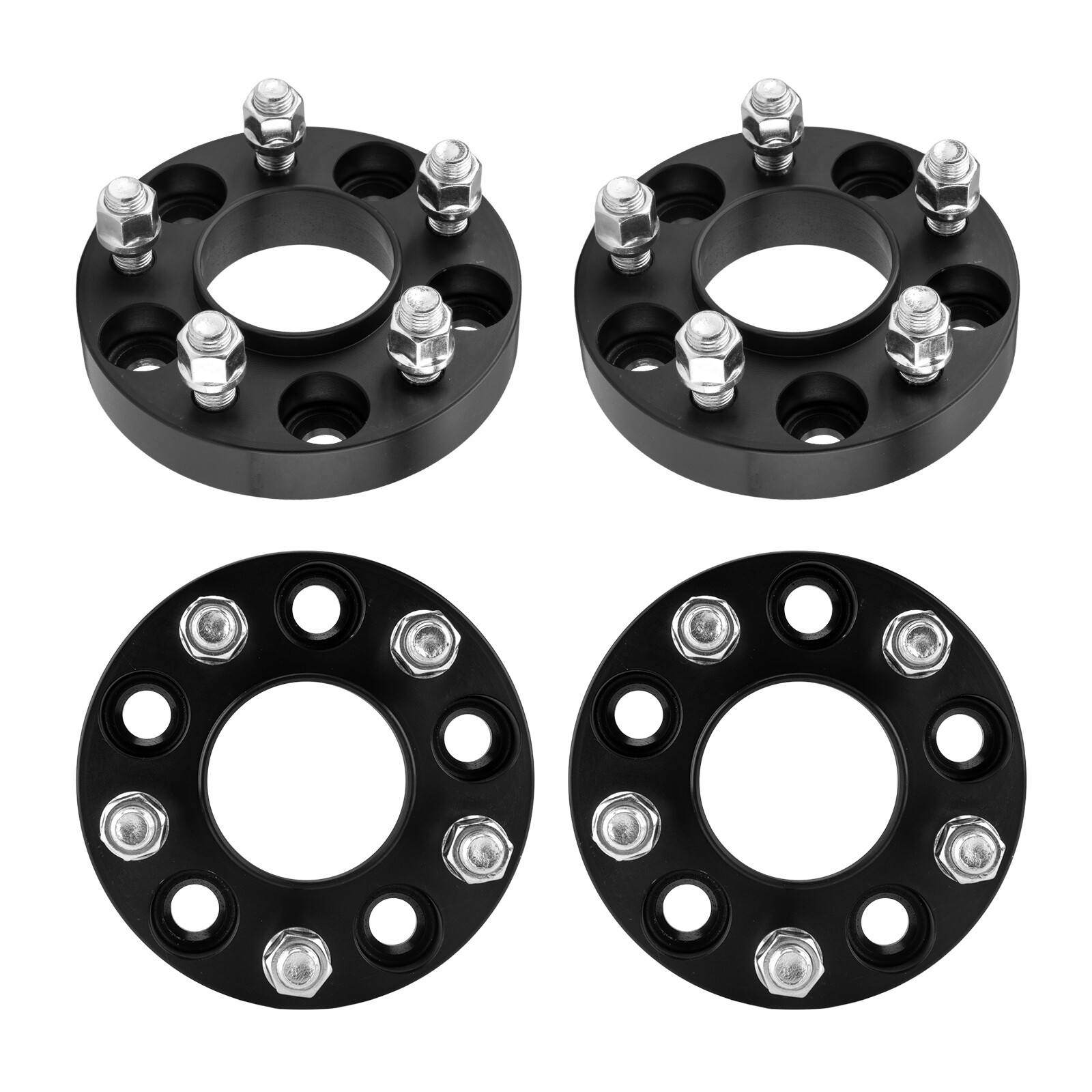 4pcs 1" Wheel Spacers Adapter 5x4.5 to 5x4.5-M14x1.5 Studs-70.5mm For Ford GT