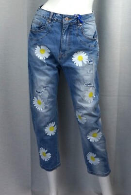 Hippie Jeans Camille Hose Baggy Denim Pants Vintage distressed  M ~ 38/40 Neu
