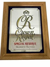 CROWN ROYAL SPECIAL RESERVE MIRROR RARE BAR SIGN FRAME