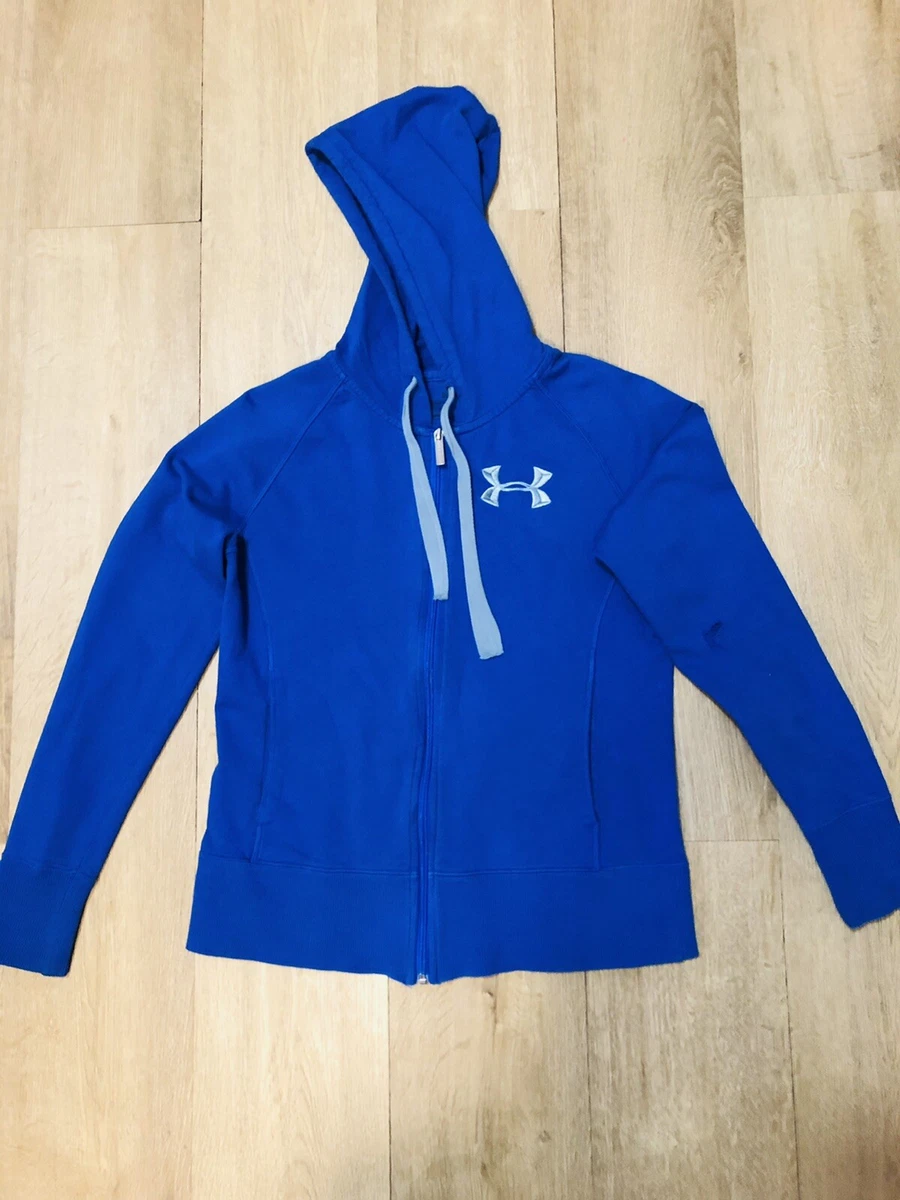 Under Armour Storm Hoodie Full Zip Blue Cold Gear Charged Cotton