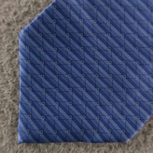 Stafford Krawatte blau kariert & kariert 100 % Seide 3,75 Zoll