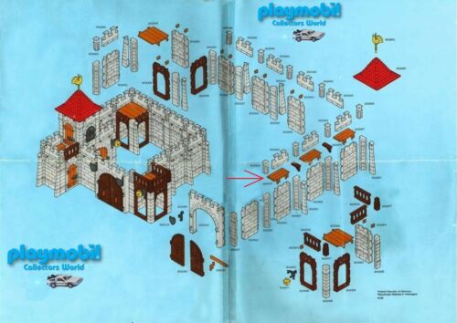 PLAYMOBIL 3446 MEDIEVAL CASTLE - BATTLEMENT WALKWAY PLATFORM SPARE PART 3002927 - Picture 2 of 7