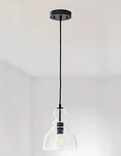 Better Homes and Gardens Seeded Pendant Light Matte Black