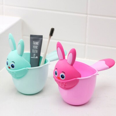 Baby Bath Waterfall Rinser Shampoo Rinse Cup Cartoon Shower Washing for Hea