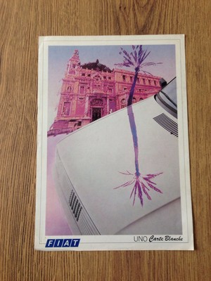 Fiat Uno Carte Blanche Prospekt 1986
