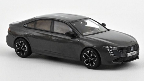 Norev 1/43 Peugeot 508 Gt Hybrid 2023 Grau Statisches Modell Diecast-image