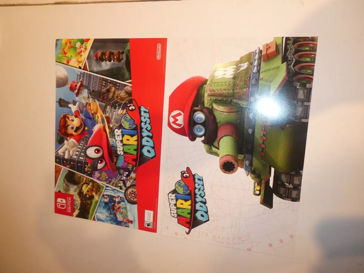 Super Mario Odyssey Nintendo Store 2017 New York NY Poster Promo Exclusive!  Rare 