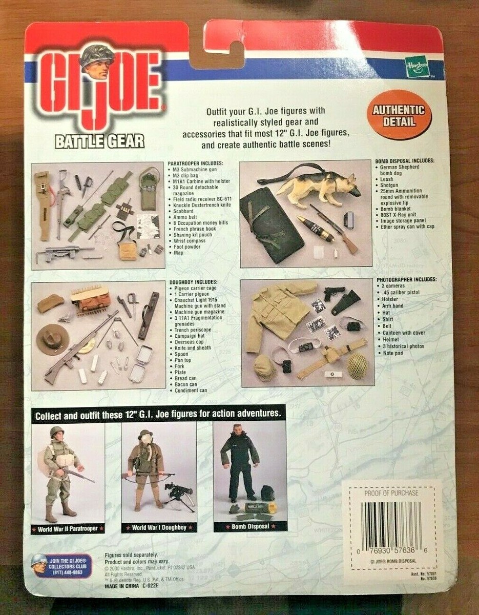 Hasbro Gi joe - 2000 German Shepherd with Bomb Disposal Battle