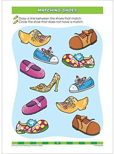 NEW School Zone Workbooks Thinking Skills, Age (3-5), Grade P (Cover May Vary) - Imagen 6 de 7