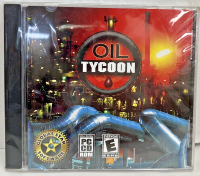 Rare Vintage BRAND NEW Oil Tycoon PC CD-ROM Game Windows Computer Video Game