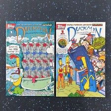 Duckman #1 & Duckman Mob Frog Saga #1 (lote de 2 cómics Topps 1994) casi nuevo