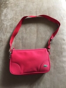 red lacoste bag