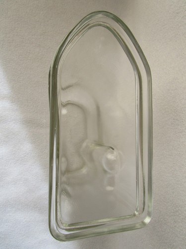 alter Poncet seltener Glaskrug Kanne Saftkrug Milchkrug Kanne mit Ausguss Deckel - Bild 5 von 9