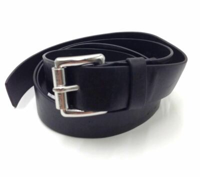 Michael Michael Kors Black szL Synthetic Leather Belt w/Silver Buckle WOMEN main image 3