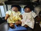 Vintage 1984 Martha Nelson Thomas Dolls African American Girl Long Hair Lot Of 2