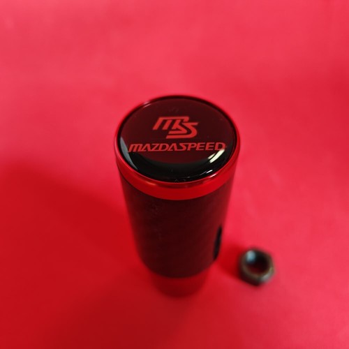 MS RED CARBON STICK SHIFT GEAR KNOB for MAZDA 2 3 5 6 CX-5 MX5 MIATA SPORT RX8 T - Picture 3 of 6