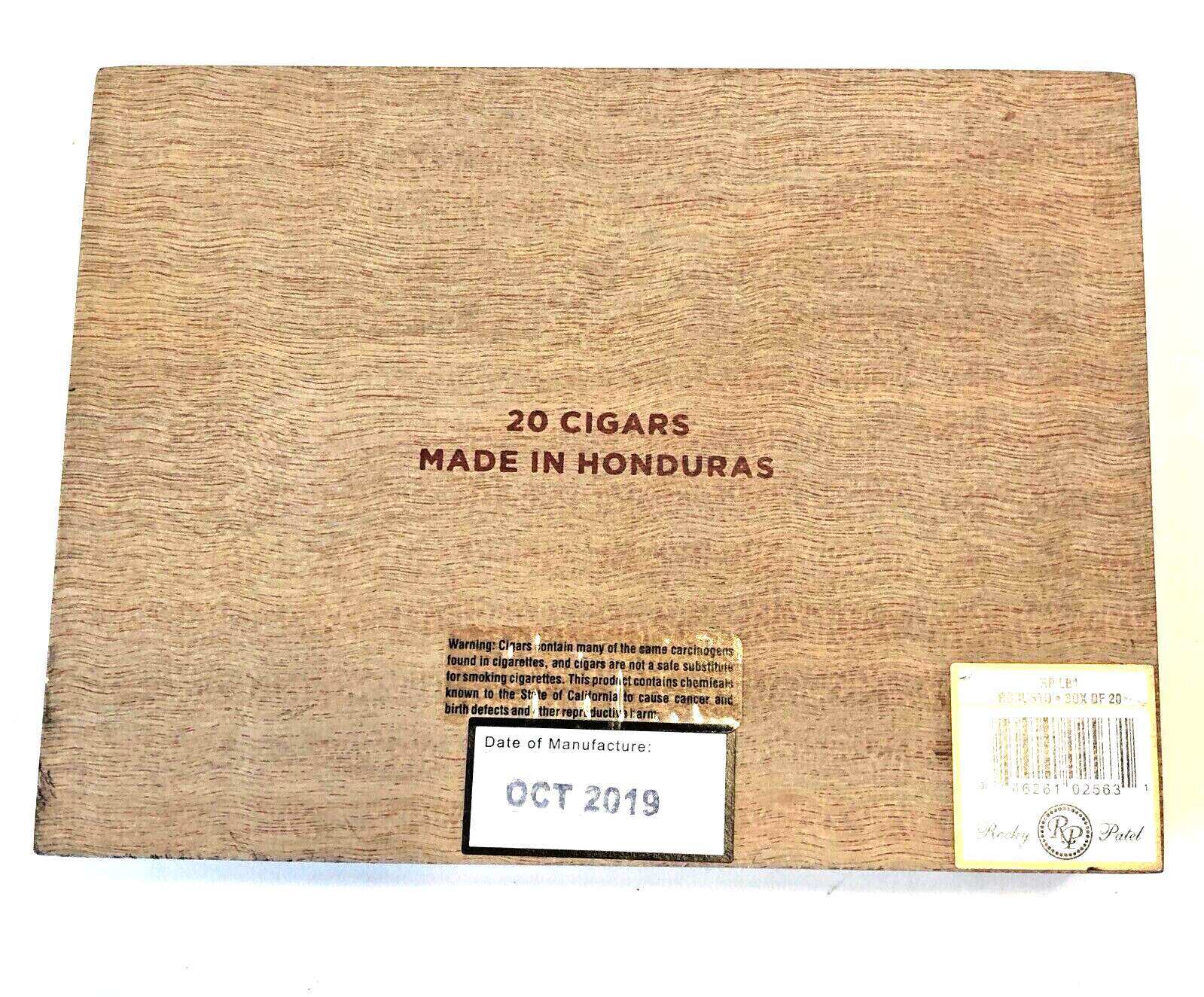 ROCKY PATEL LB1 TORO EMPTY CIGAR BOX eBay