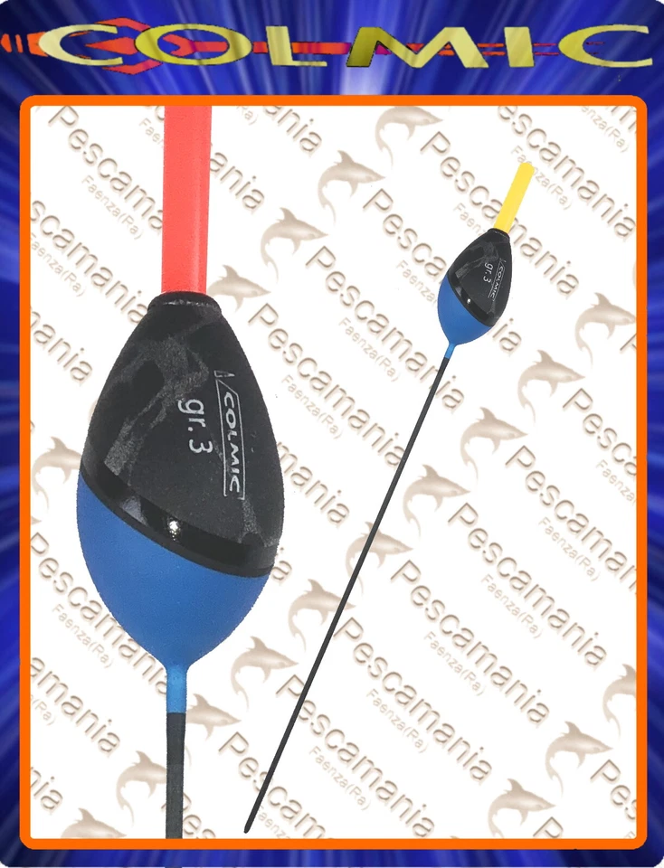 COLMIC SPA Galleggiante colmic FIUMARA gr.1,0-8,0 filo passante interno starlight 4,5mm