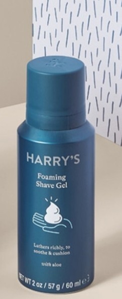 Harry's Shave Foam 2oz Travel Size + Four Blades