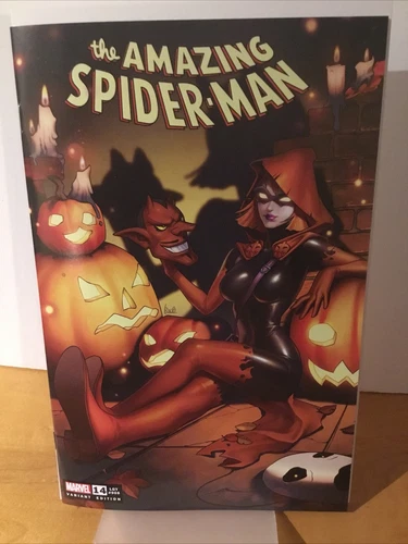 THE AMAZING SPIDER-MAN #14 - R1C0 TRADE VARIANT EXCLUSIVE NM/NM+ 1st Hallows Eve