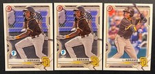 CJ Abrams 2021 Bowman 1st Edition Draft x3 RC Rookie Prospect Base Lot HOT