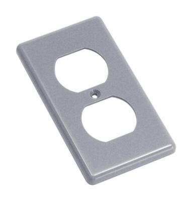 Carlon Rectangle Thermoplastic 1 gang 4.30 in. H X 2.38 in. W Duplex Box Cover