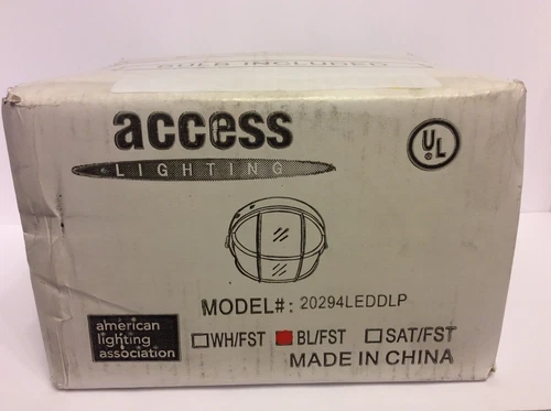 Access Lighting 20294LEDDLP-BL/FST Nauticus LED Black Bulkhead round - Picture 2 of 6