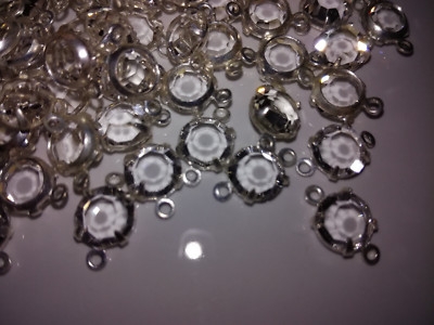 100x Preciosa MC Chanell Crystal/Silver SS29 Glitzersteine 7118-3011 zum annähen