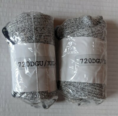 2 Pair West Chester 720DGU HPPE Shell Gloves Speckle Gray, XX-Large