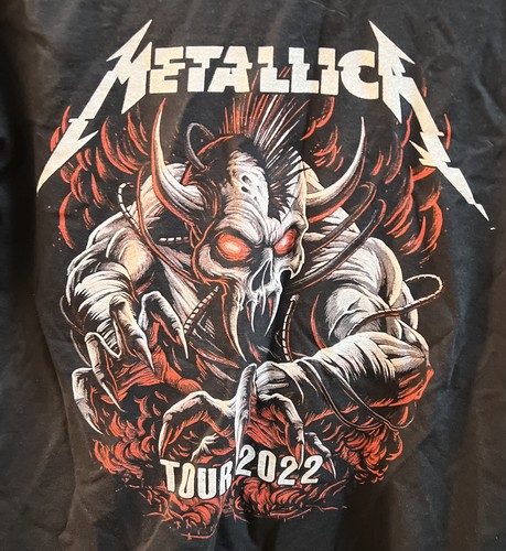 Camiseta negra Metallica Tour 2002 talla para hombre mediana Vegas/Boston/Napa - Imagen 2 de 5