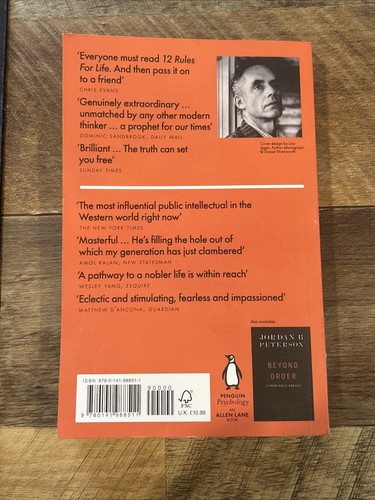 12 Rules for Life: An Antidote to Chaos By Jordan B. Peterson Paperback Like New - Picture 2 of 4