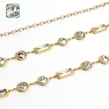 Cintura gioiello donna in metallo pietre cristalli elegante da cerimonia