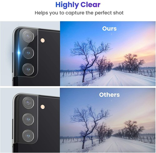 Per Samsung Galaxy S21 Ultra, 3 pezzi HD vetro temperato trasparente protezione obiettivo fotocamera - Foto 6 di 14