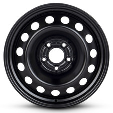 New 16 X 6.5 Black Replacement Steel Wheel Rim 2019-2024 For Fiat 500x