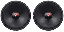 (2) Rockville RVW1500P8 3000w 15" Raw DJ Subwoofers 8 Ohm Subs 70OZ Magnet