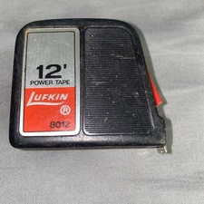 Vintage Lufkin Power Tape 8012 Measure 12Ft