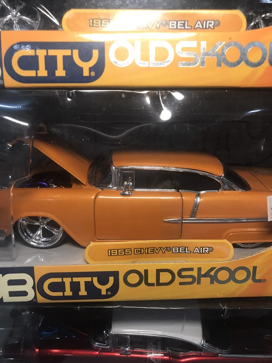 Jada Toys Dub City Old Skool (Orange) 1955 Chevy Bel Air 1