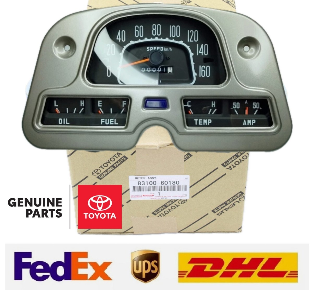 Toyota Genuine Land Cruiser FJ40 FJ45 BJ40 OEM Meter Gauge Cluster